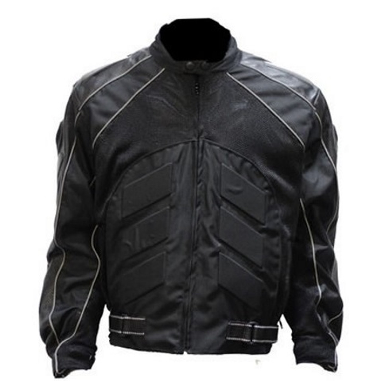  MOTORCYCLE LEATHER JACKET FOR MEN WITH ARMOR BIKERS