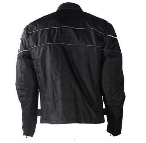 MENS MOTORCYCLE REFLECTIVE STRIPES SPORTS JACKET w/ ZIPOUT LINING