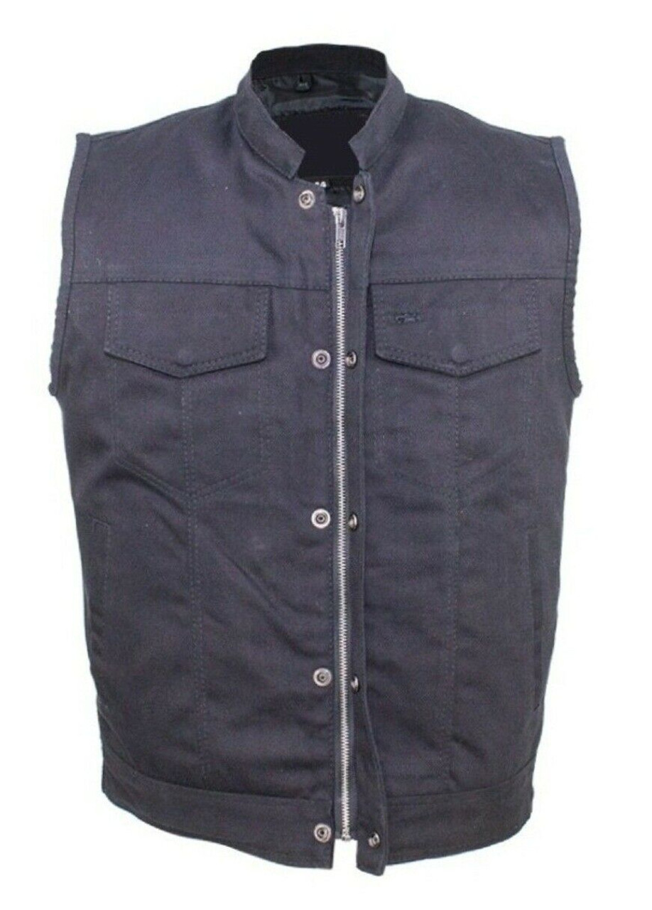 G-Style USA Men's Detachable Hood Denim Jean Vest DK108 - ICE - X-Large -  Walmart.com