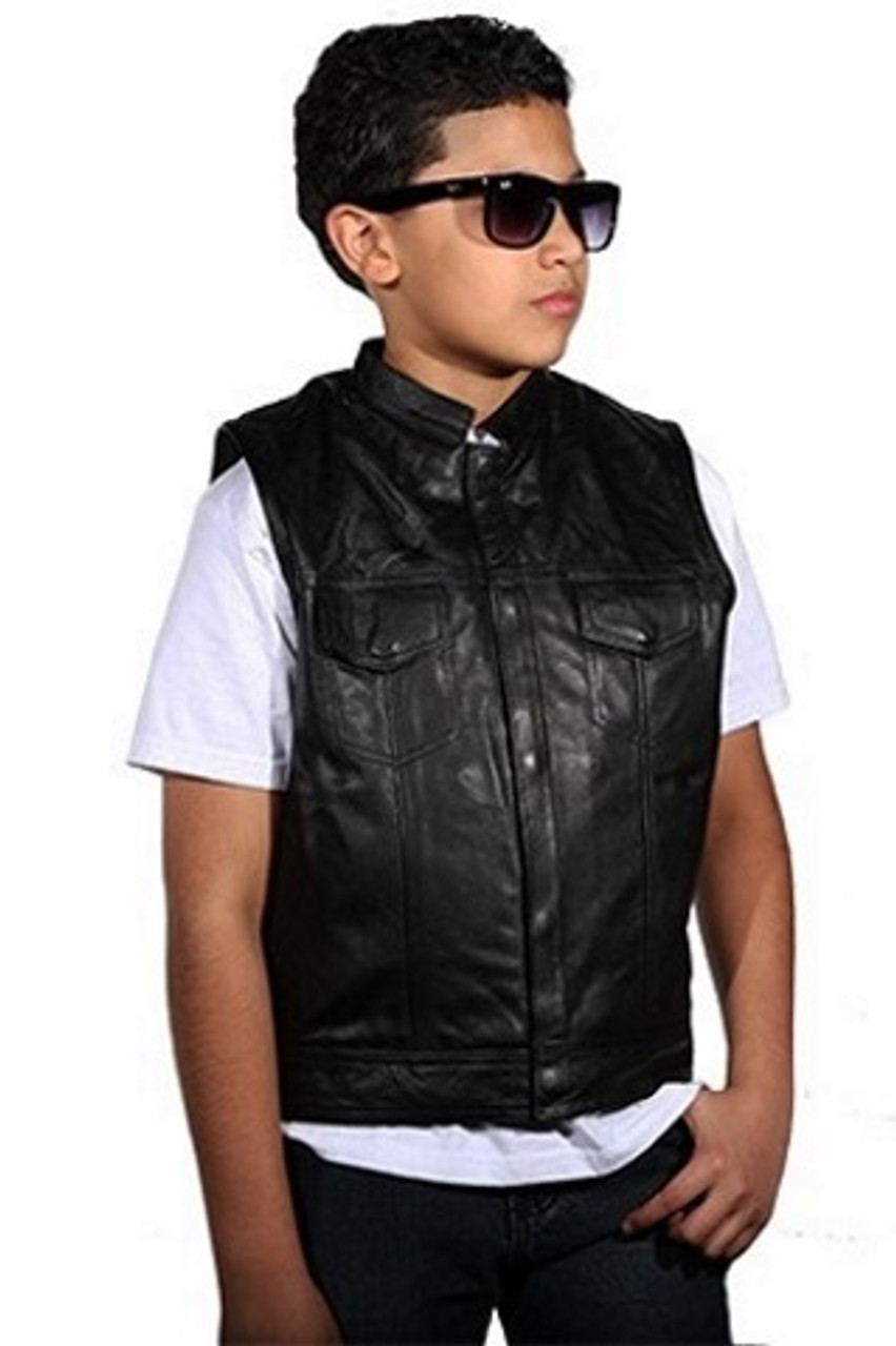 slash leather vest