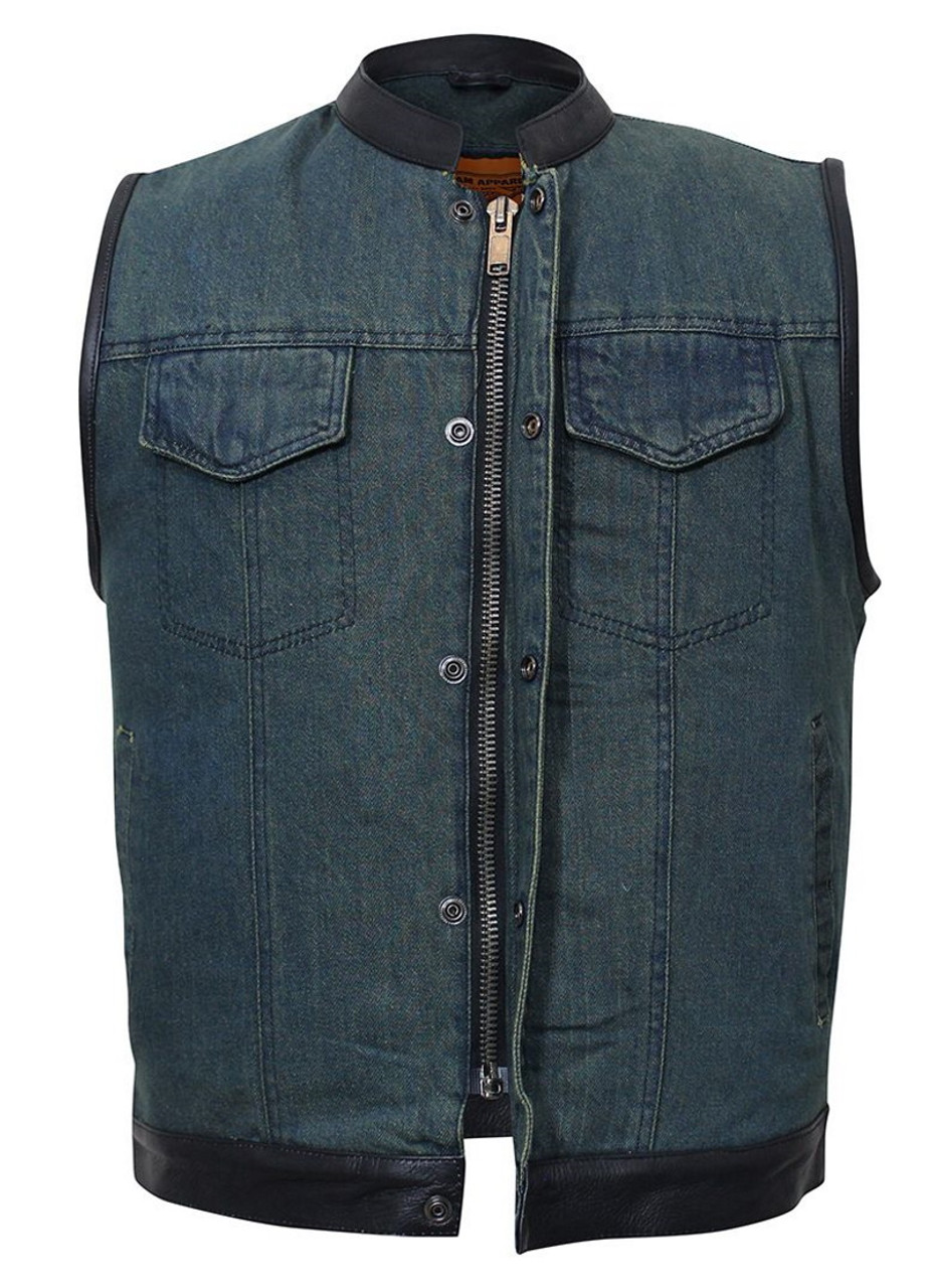 Concealed carry clearance denim vest