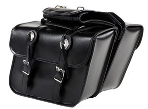14" W x 11" H MOTORCYCLE WATERPROOF SADDLEBAGS w/ CONCHO - DA41 14" W x 11" H MOTORCYCLE WATERPROOF SADDLEBAGS w/ CONCHO - DA41