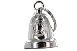 CHROME MOTORCYCLE POLICE STAR LOGO KEY CHAIN BELL - DB1 CHROME MOTORCYCLE POLICE STAR LOGO KEY CHAIN BELL - DB1