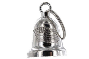 CHROME MOTORCYCLE USA FLAG LOGO KEY CHAIN BELL - DB2 CHROME MOTORCYCLE USA FLAG LOGO KEY CHAIN BELL - DB2