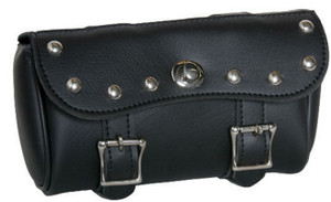 9" x 5" MOTORCYCLE WATERPROOF STUDDED TOOL FORK BAG - MA4