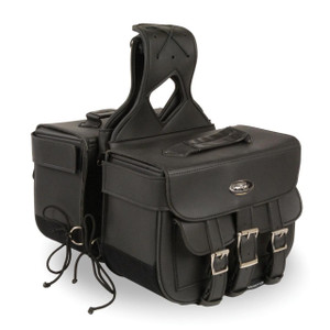 12" W MOTORCYCLE WATERPROOF SADDLEBAGS w/ REFLECTIVE PIPE- SA15 12" W MOTORCYCLE WATERPROOF SADDLEBAGS w/ REFLECTIVE PIPE- SA15