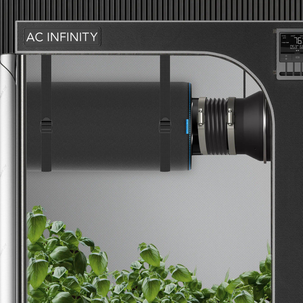 Aktivkohlefilter 100 mm mit Premium-Aktivkohle für Inline-Lüfter, Geruchs- und Luftkontrolle.