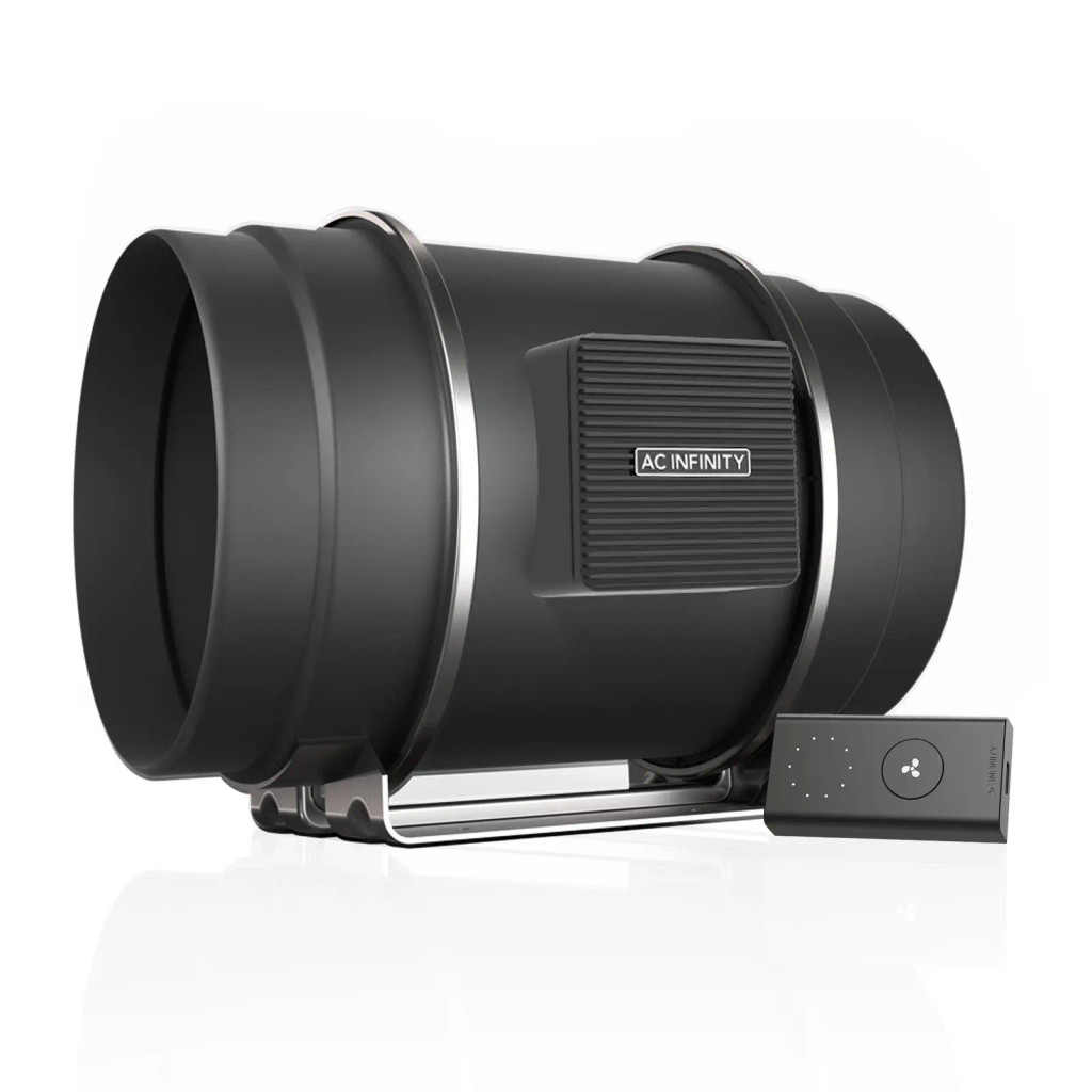 CLOUDLINE S8 PRO – Leiser 200 mm Inline-Rohrventilator mit 10-Stufen-Drehzahlregler, EC-Motor, Abluftventilator für Heizung, Kühlung, Growzelte und Hydroponik