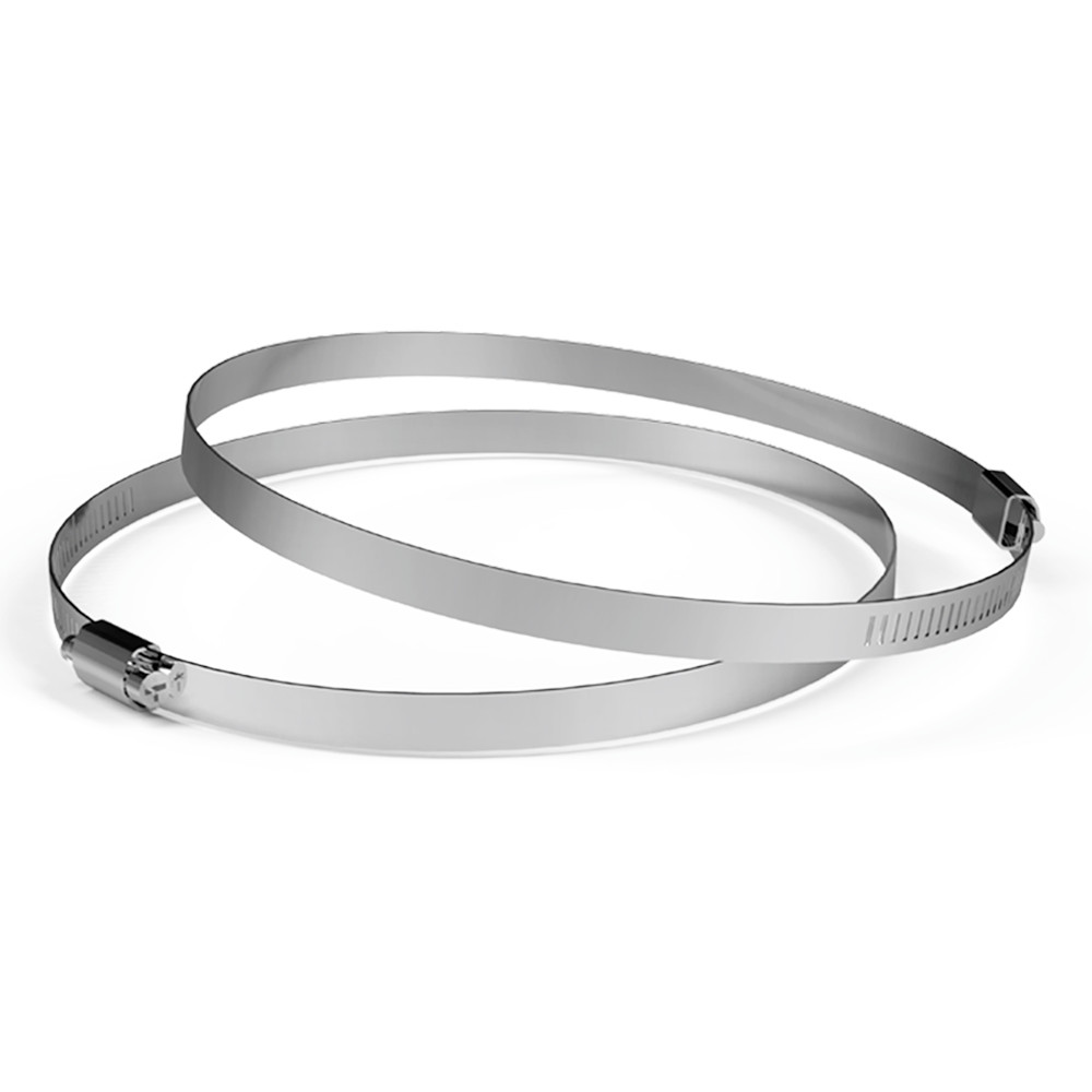 AC Infinity Edelstahl-Luftkanal-Schellen, 200 mm (2er-Pack) für Luftkanäle, Heizung, Kühlung, Abluft, Belüftung