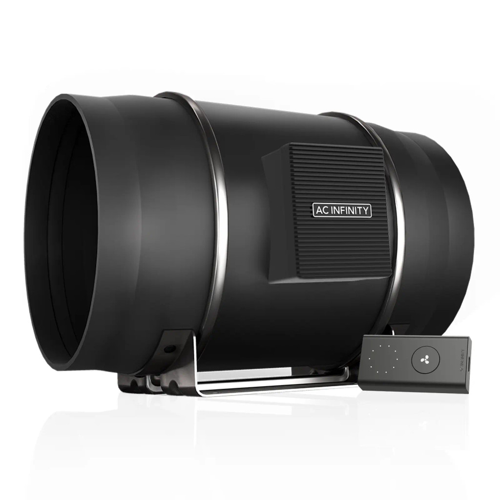 CLOUDLINE S12 – Leiser 300 mm Inline-Rohrventilator mit Temperatur- und Feuchte-Controller, EC-Motor, Abluftventilator für Growzelte und -räume