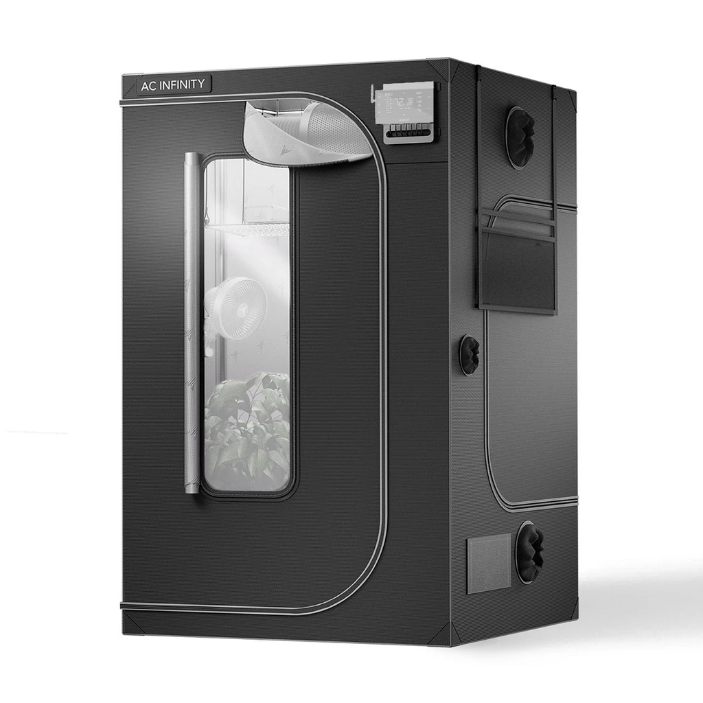 AC Infinity CLOUDLAB 866, Advanced Grow Zelt 150 × 150 × 200 cm, 25 mm Mylar-Canvas, 22 mm Stahlstangen, laborgetestet höchste Reflexion, großes Sichtfenster, Montageplatte für Controller, Indoor Growing