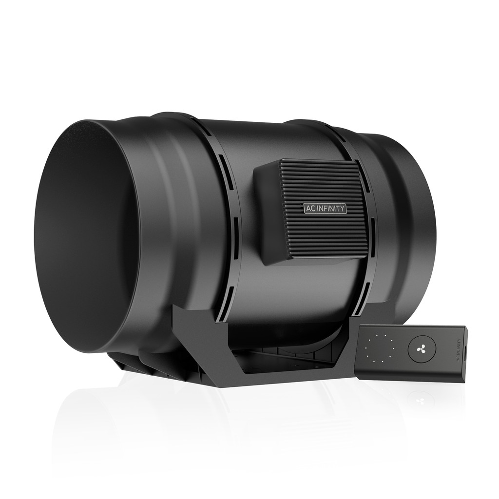 CLOUDLINE A8 – Leiser 200 mm Inline-Rohrventilator mit Drehzahlregler, EC-Motor, Abluftventilator für Growzelte und -räume