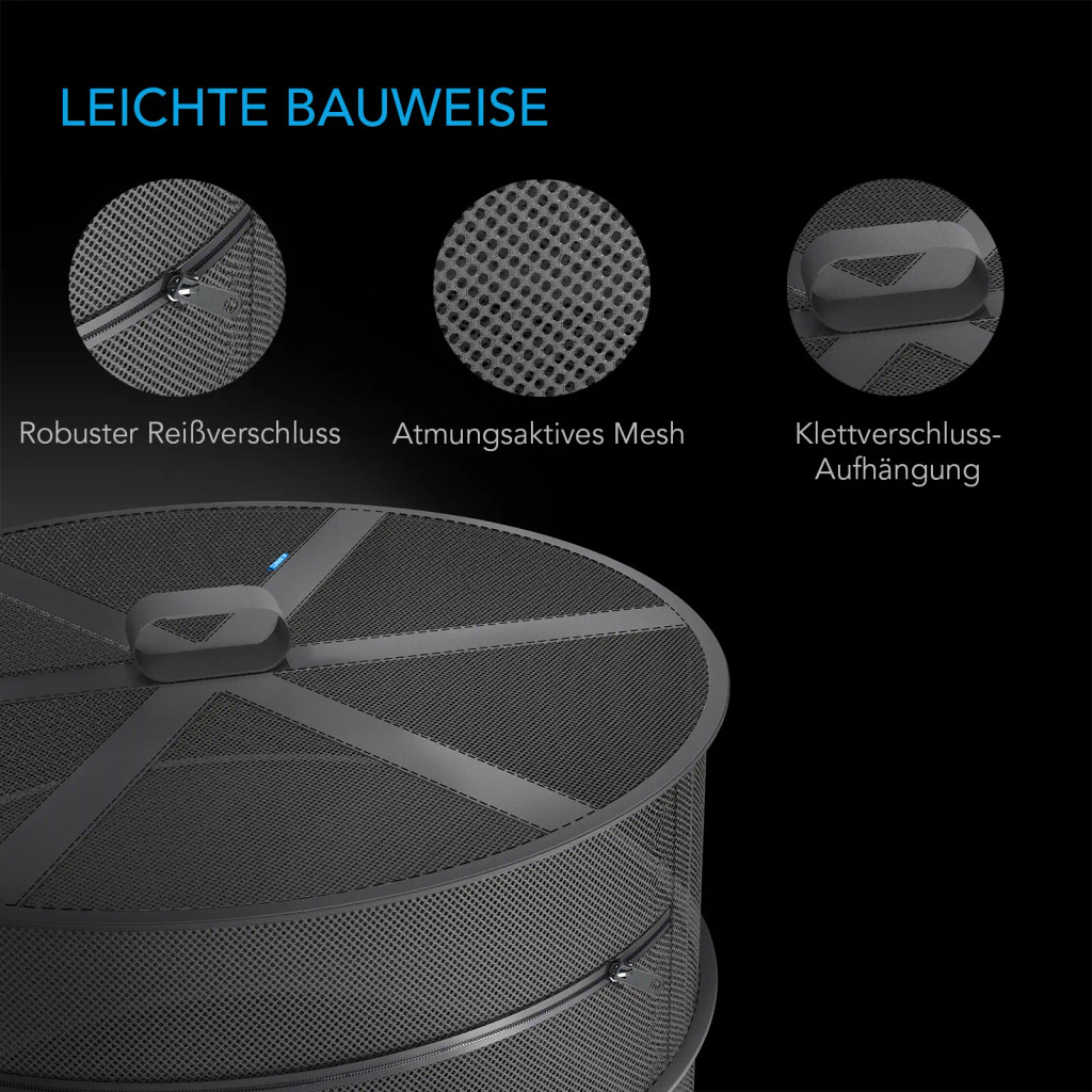 Hängendes Trockengestell für Kräuter, Ø 60 cm, acht Ebenen