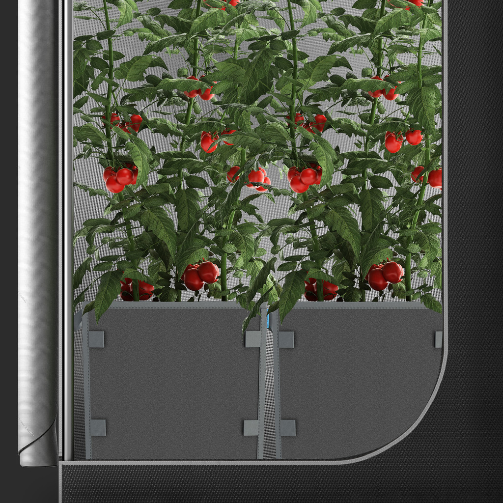 Hochbelastbare, quadratische, wiederverwendbare Stofftöpfe, 19 Liter, 5er-Pack – 500 g/m² Vliesstoff, inklusive Schlaufen für Pflanzstäbe zum vielseitigen Pflanzen-Training