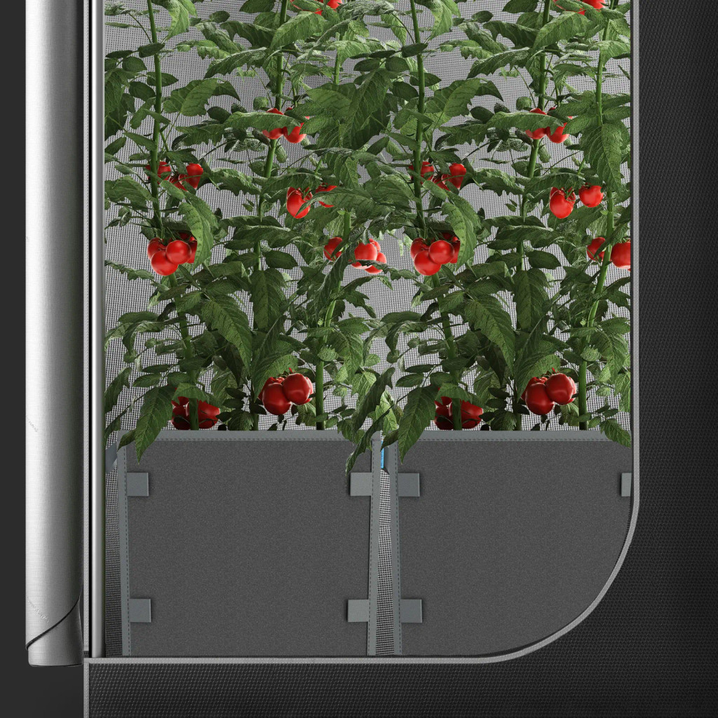 Hochbelastbare, quadratische, wiederverwendbare Stofftöpfe, 26,5 Liter, 5er-Pack – 500 g/m² Vliesstoff, inklusive Schlaufen für Pflanzstäbe zum vielseitigen Pflanzen-Training