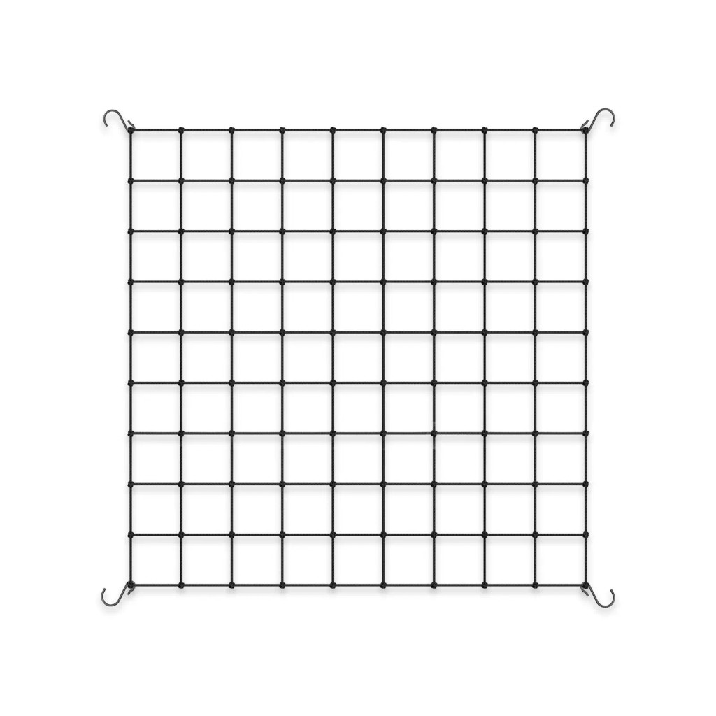 Grow Tent Trellis Netting, Flexible Elastic Cords, 3x3'