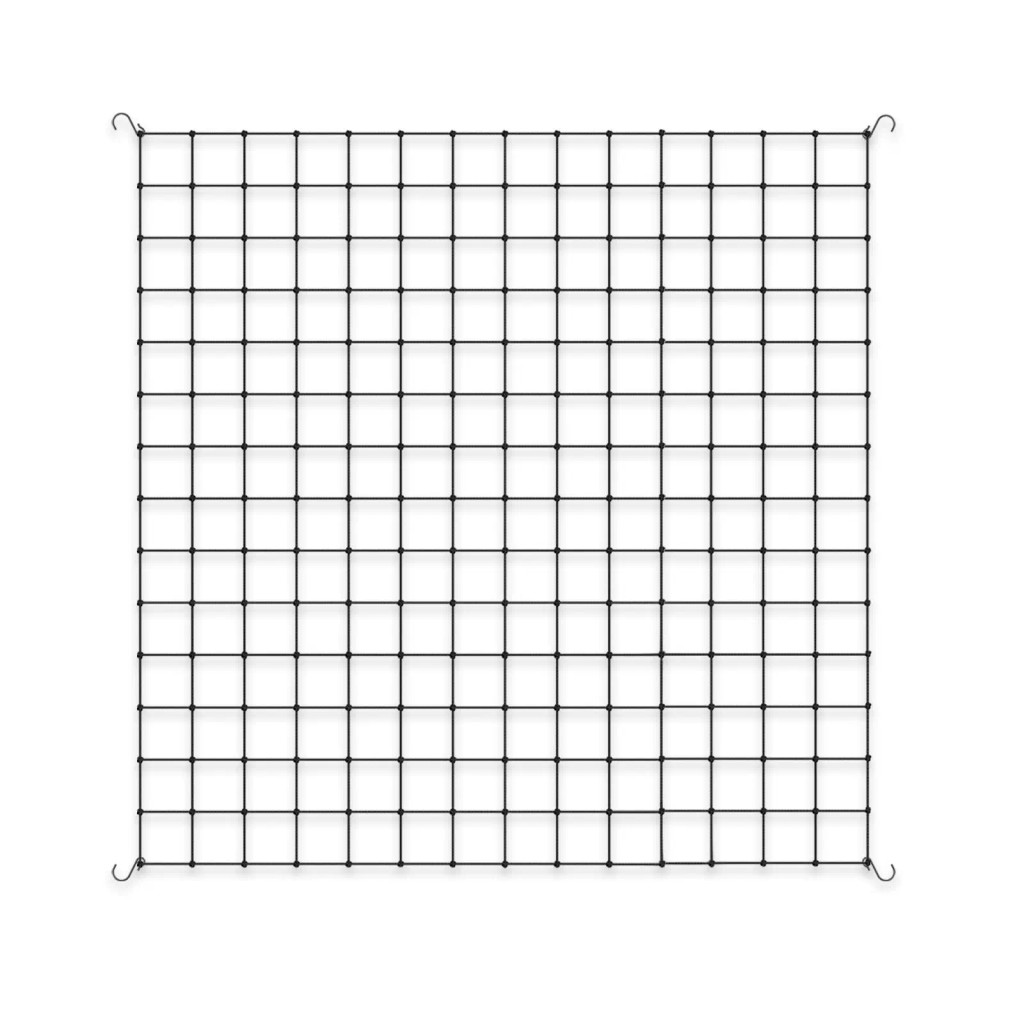 Grow Tent Trellis Netting, Flexible Elastic Cords, 5x5'