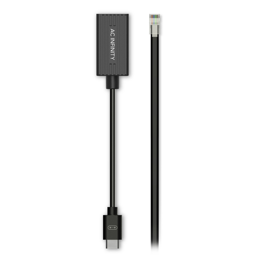 AC Infinity RJ11/12 zu UIS-Anschluss Typ-B Adapter Dongle, Konvertierungskabel mit Verlängerungskabel für RJ11 RJ12 Grow-Lampen mit Widerstands-Dimmung