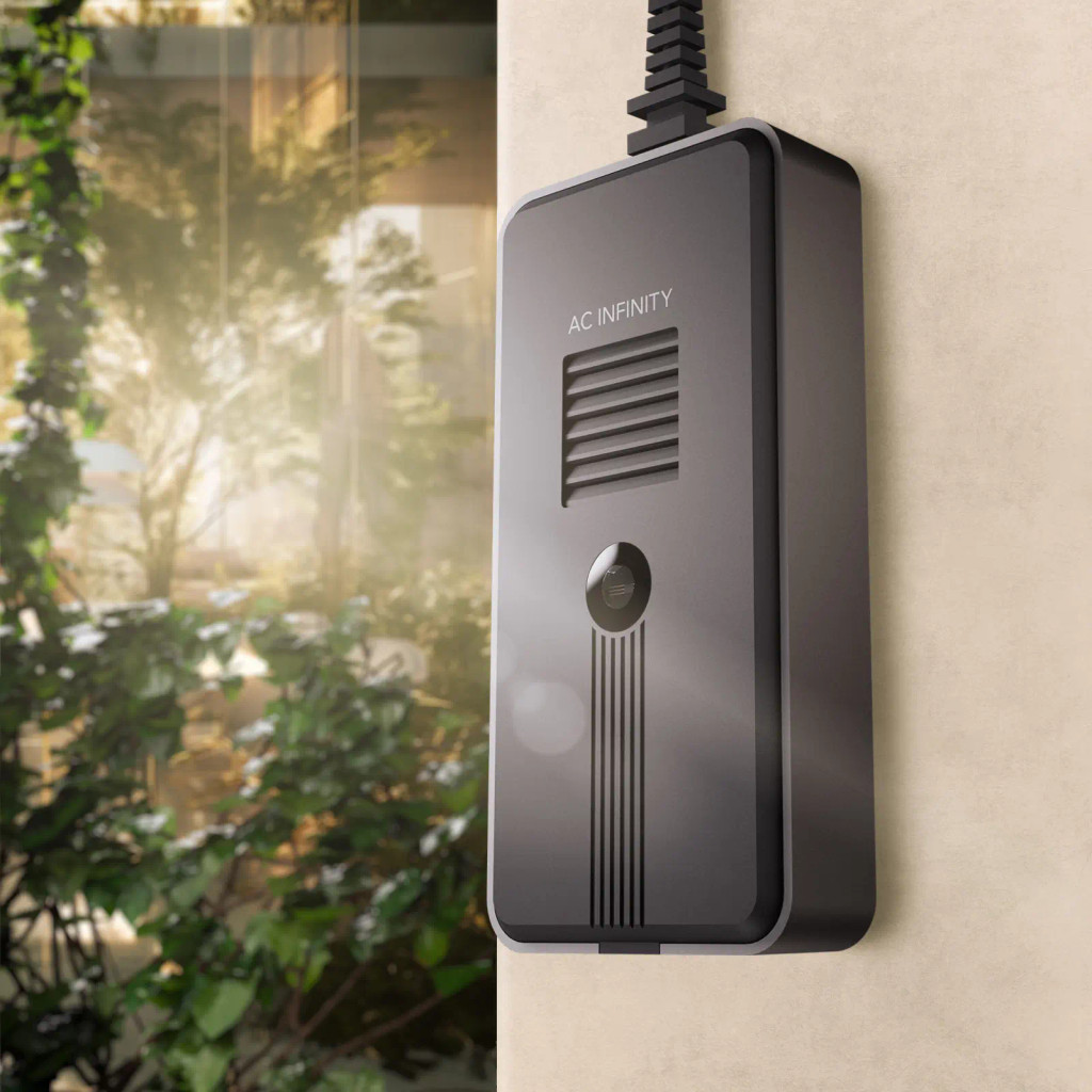 CO2 + Lichtsensor, Unterstützt Controller AI+ Exklusiv Dynamisch beim Lernen und Verwalten von Geräten; CO2-Datenerfassung Ermöglicht Intelligente Ventilatorprogrammierung für Optimierten Frischluftwechsel, Tag- & Nachtplanung