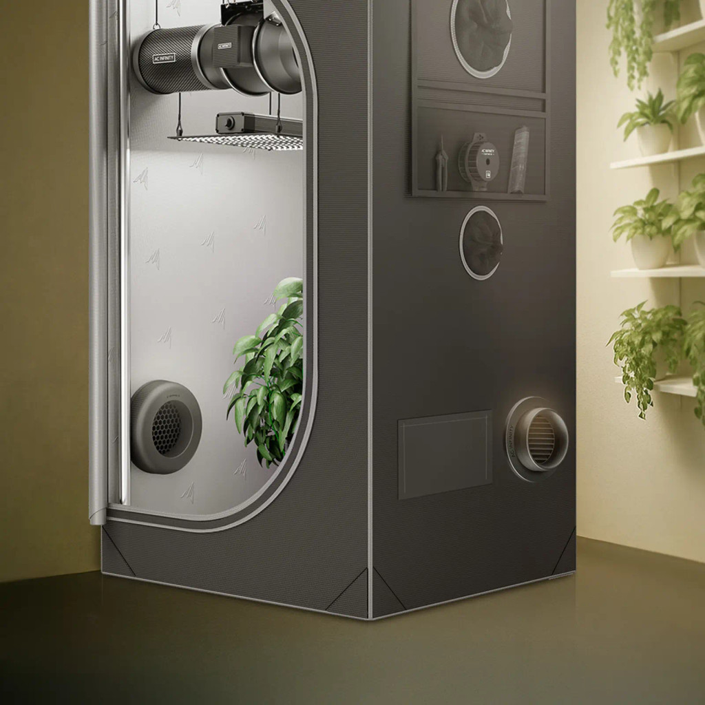 Grow-Zelt-Luftkanal-Belüfter, 2er-Pack – Lichtblockierende Twist-On-Luftauslässe mit integriertem Adapter, Insekten- & Staubfilter, Hoher Luftstrom, Passt auf Standard-200 mm-Luftkanal-Anschlüsse