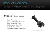 Vented Cantilever 1U Rack Shelf 14"