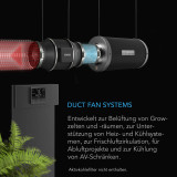 CLOUDLINE PRO T6 – Leiser 150 mm Inline-Rohrventilator mit Temperatur-, Feuchte- und VPD-Controller, WiFi-App-Steuerung, EC-Motor, Abluftventilator für Growzelte und -räume