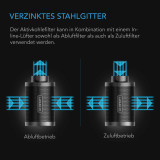 Aktivkohlefilter 100 mm mit Premium-Aktivkohle für Inline-Lüfter, Geruchs- und Luftkontrolle.