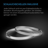 Flexibler Vierlagen-Schlauch, 2,4 m Länge, Ø 200 mm