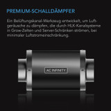 Inline Duct Silencer, 4-Inch