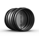 Backdraft Damper Ducting Insert, 8-Inch, Black Galvanized Steel Backdraft Damper Ducting Insert, 8-Inch, Black Galvanized Steel