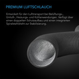 Flexibler Vierlagen-Schlauch, 2,4 m Länge, Ø 300 mm