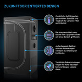 AC Infinity CLOUDLAB 642 Advance Grow Zelt, 120 x 60 x 180 cm, Dickste 22 mm Stangen, Besonders dichtes 2000D Diamant-Mylar-Gewebe, 120x60 cm für Hydroponik Indoor-Anbau