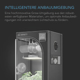 AC Infinity CLOUDLAB 632 Advance Grow Zelt, 90 x 60 x 180 cm, Dickste 22 mm Stangen, Besonders dichtes 2000D Diamant-Mylar-Gewebe, Controller-Halterung für Hydroponik Indoor-Anbau