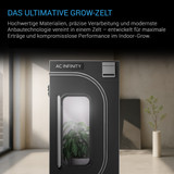 AC Infinity CLOUDLAB 733 Advance Grow Zelt, 90 x 90 x 180 cm, Dickste 22 mm Stangen, Besonders dichtes 2000D Diamant-Mylar-Gewebe, 90x90 cm für Hydroponik Indoor-Anbau