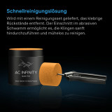 Edelstahl-Präzisionsschere mit Reinigungsset, ergonomisch und leichtgewichtig, 16,8 cm gerade Klingen