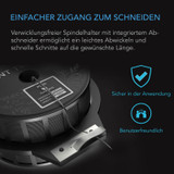 Schwarze Kabelbinder mit integriertem Schneider, 100 m