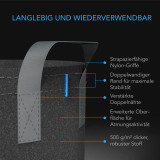 Hochbelastbare wiederverwendbare Stofftöpfe, 26,5 Liter, 5er-Pack – 500 g/m² Vliesstoff, inklusive Metallringe für vielseitiges Pflanzen-Training
