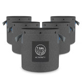 Hochbelastbare wiederverwendbare Stofftöpfe, 26,5 Liter, 5er-Pack – 500 g/m² Vliesstoff, inklusive Metallringe für vielseitiges Pflanzen-Training Hochbelastbare wiederverwendbare Stofftöpfe, 26,5 Liter, 5er-Pack – 500 g/m² Vliesstoff, inklusive Metallringe für vielseitiges Pflanzen-Training