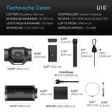 Air Filtration Kit 6" – Luftfilter-Set 150 mm, CLOUDLINE LITE Inline-Lüfter & Aktivkohlefilter-Kombo – Kühl- und Belüftungssystem für Grow-Zelte, Hydroponik & Indoor-Gardening