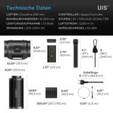 Air Filtration Kit 8" – Luftfilter-Set 200 mm, CLOUDLINE LITE Inline-Lüfter & Aktivkohlefilter-Kombo – Kühl- und Belüftungssystem für Grow-Zelte, Hydroponik & Indoor-Gardening