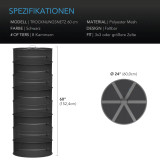 Hängendes Trockengestell für Kräuter, Ø 60 cm, acht Ebenen