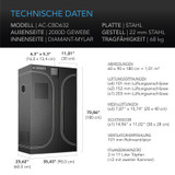 AC Infinity CLOUDLAB 632D 2-in-1 Advance Grow Zelt, 90 x 60 x 180 cm, Dickste 22 mm Stangen, Besonders dichtes 2000D Diamant-Mylar-Gewebe, 90x60 cm für Hydroponik Indoor-Anbau