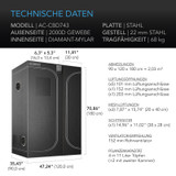 AC Infinity CLOUDLAB 743D 2-in-1 Advance Grow Zelt, 120 x 90 x 180 cm, Dickste 22 mm Stangen, Besonders dichtes 2000D Diamant-Mylar-Gewebe, 120x90 cm für Hydroponik Indoor-Anbau