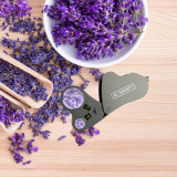 Juwelier-Lupe, Taschen-Vergrößerungsglas mit LED-Licht & Doppel-Linsen, 30x 60x Zoom für Schmuck, Uhren, Münzen, Briefmarken, Pflanzen-Buds