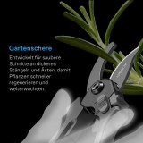 Präzisionsschere aus KS5-Mittelkarbonstahl, 20,3 cm Bypass-Klingen