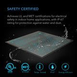 SUNCORE A3X2, Dual Seedling Heat Mats with Heat Controller, IP-67 Waterproof, 10" x 20.75"