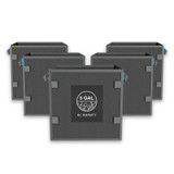 Hochbelastbare, quadratische, wiederverwendbare Stofftöpfe, 19 Liter, 5er-Pack – 500 g/m² Vliesstoff, inklusive Schlaufen für Pflanzstäbe zum vielseitigen Pflanzen-Training Hochbelastbare, quadratische, wiederverwendbare Stofftöpfe, 19 Liter, 5er-Pack – 500 g/m² Vliesstoff, inklusive Schlaufen für Pflanzstäbe zum vielseitigen Pflanzen-Training