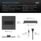 Vollspektrum LED Grow Light mit Samsung LM301H Dioden, maximale Lichtausbeute, für Wachstum und Blüte von Indoor-Pflanzen in Grow-Zelten und Gewächshäusern (120 x 120 cm)