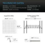 Grow Tent Trellis Netting, Flexible Elastic Cords, 3x3'