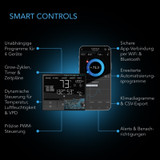 Advance Grow Zelt-System 60x60x180, 1-Pflanzen-Kit, WiFi-integriertes Grow Zelt Kit, intelligente Klimasteuerung zur Automatisierung von Belüftung und Umluft, Zeitplanung für Vollspektrum LED Grow Light mit Samsung LM301H Dioden, 2000D-Mylar-Zelt